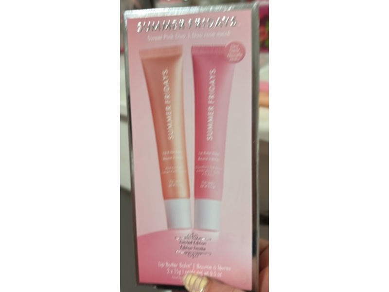 Summer Fridays Lip Butter Balm, Sweet Pink Duo, 0.5 oz/15 g, Pack Of 2
