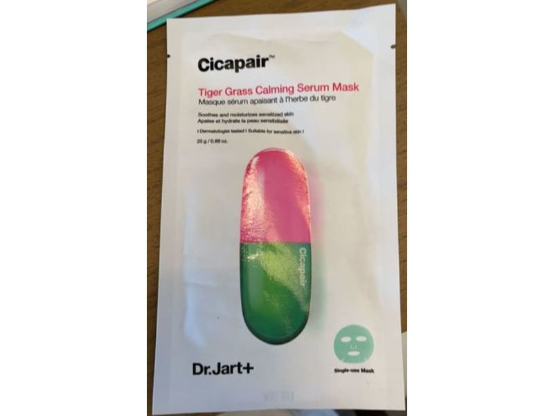 Dr. Jart+ Cicapair Tiger Grass Calming Serum Mask, 0.88 oz/25 g, Pack Of 5