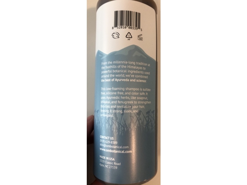OM Botanical Sulfate-Free Shampoo, 12 fl oz/355 mL