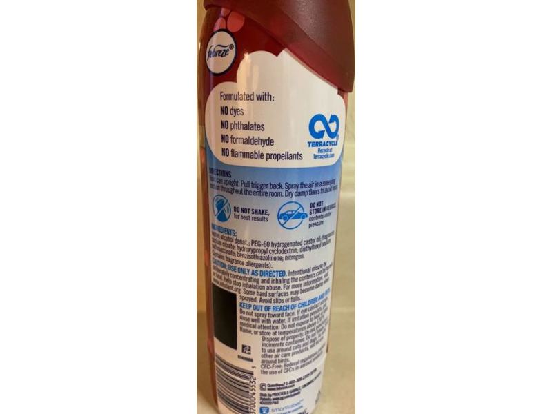 Febreze Air Freshener Spray, Fresh-Twist Cranberry, 8.8 oz/250 g, Pack Of 3