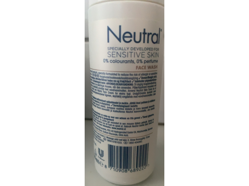 Neutral Face Wash, 150 mL
