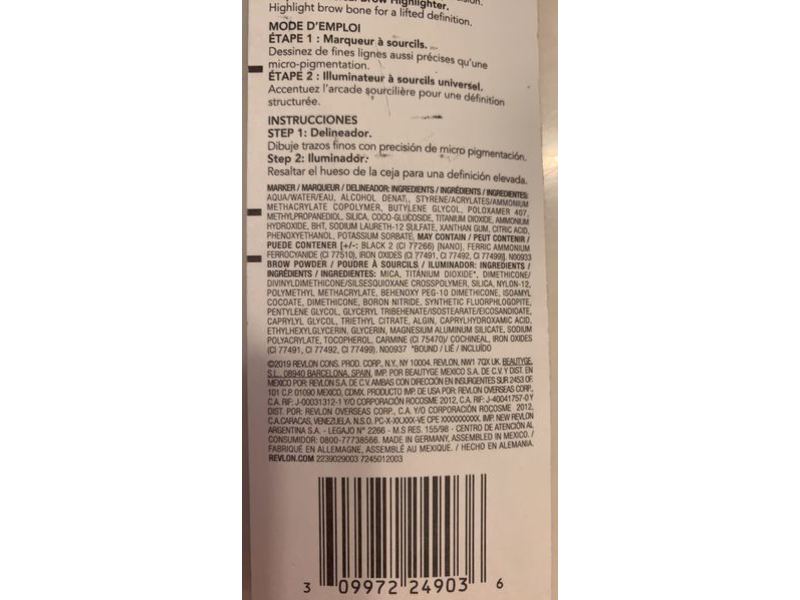 Revlon Colorstay Brow Shape & Glow, Dark Brown, Pack Of 2