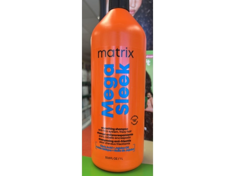 Matrix Mega Sleek Smoothing Shampoo, 33.8 fl oz/1 L