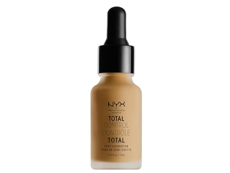 NYX Professional Makeup Total Control Pro Drop Foundation, Caramel, 0.43 oz/13 mL