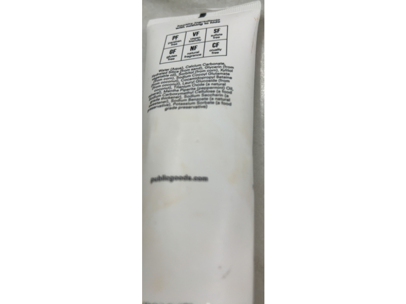 Public Goods Toothpaste, 6 oz