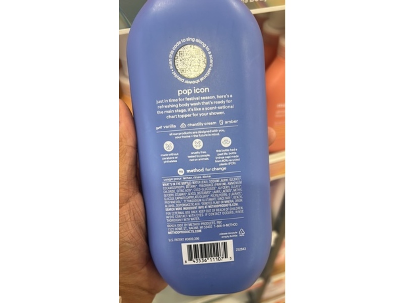 Method Limited Edition Body Wash, Pop Icon, 18 fl oz/532 mL