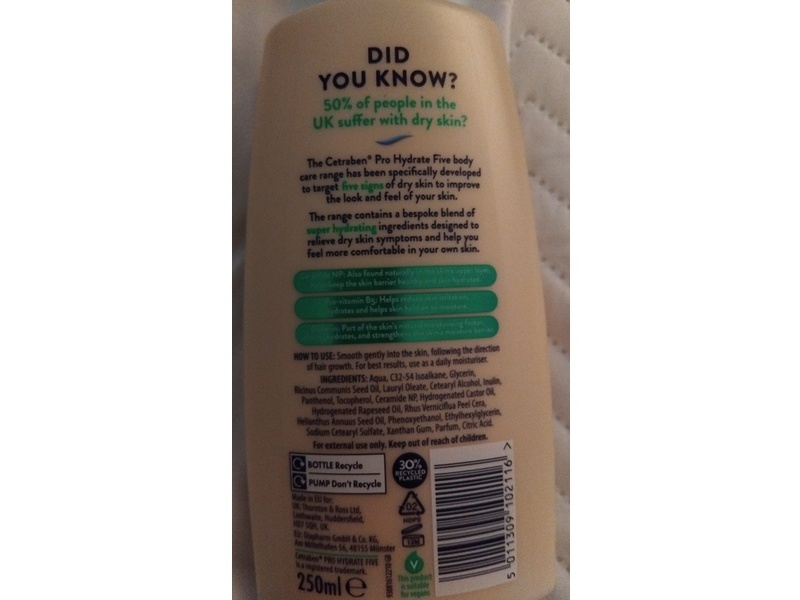 Cetraben Pro Hydrate Five Body Lotion, 250 mL