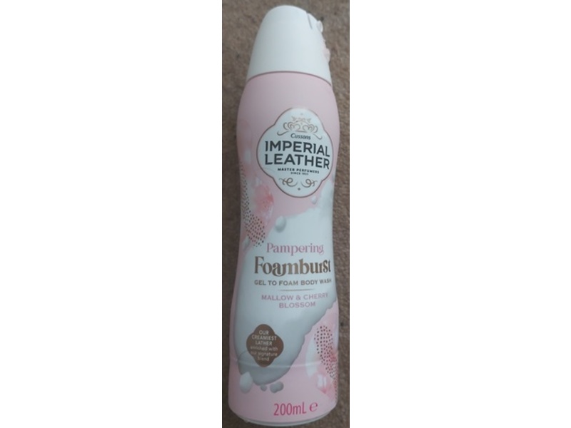 Imperial Leather Pampering Foamburst Body Wash, Mallow & Cheery Blossom, 200 mL, Pack Of 6