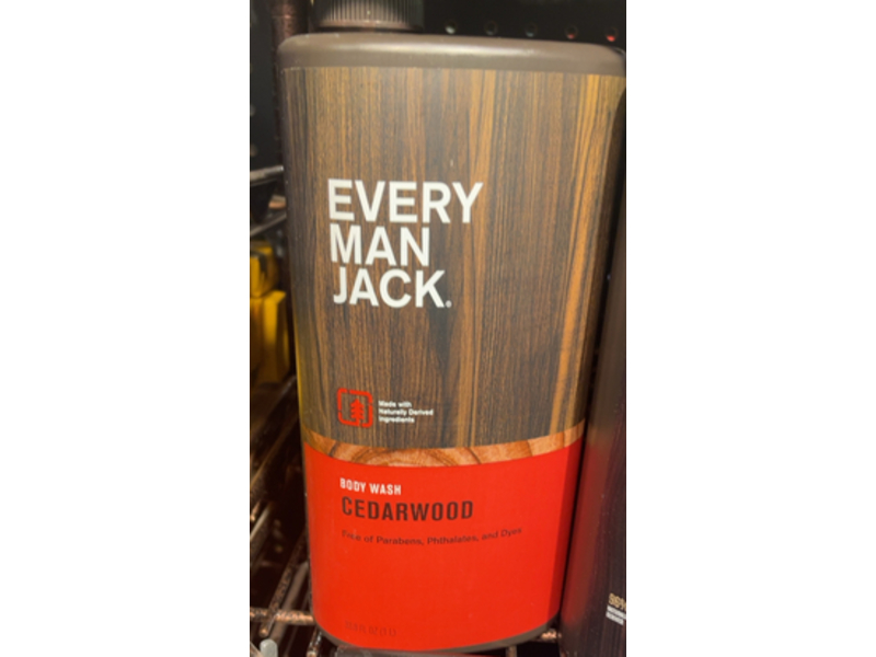 Every Man Jack Body Wash, Cedarwood, 33.8 fl oz/1 L