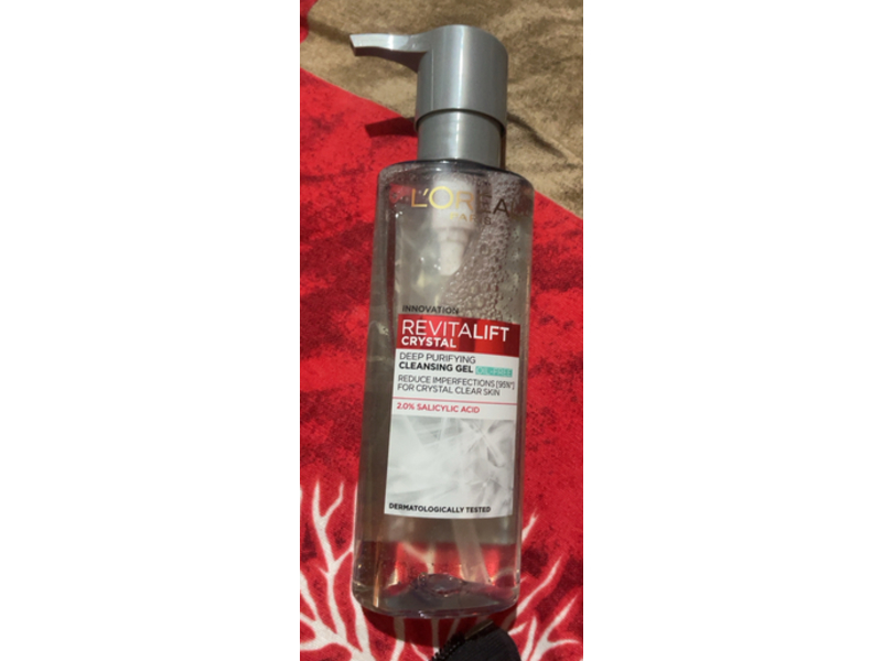 L'Oreal Paris Revitalift Crystal Deep Purifying Cleansing Gel, 2.0% Salicylic Acid, 120 mL