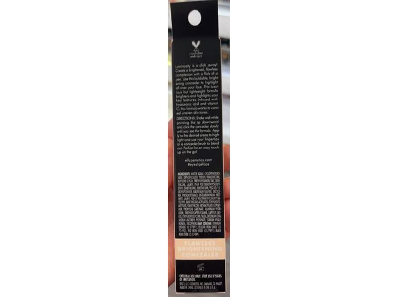 e.l.f. Flawless Brightening Concealer, Fair 10c, 0.07 fl oz/2.3 mL