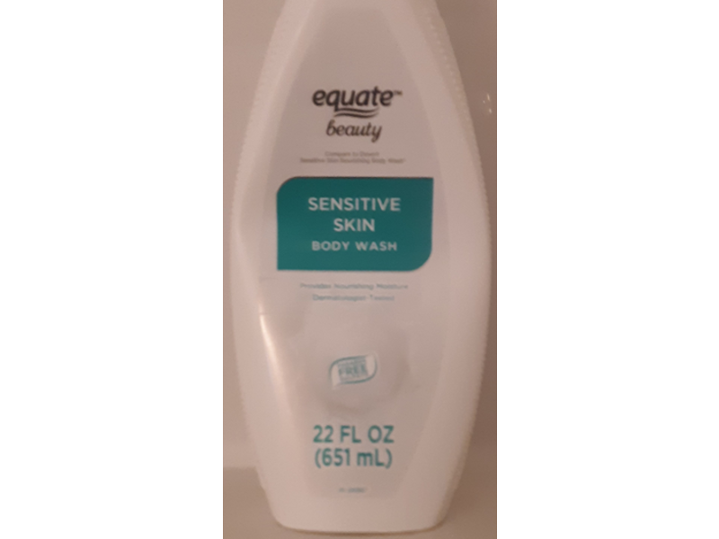 Equate Beauty Body Wash, Sensitive Skin, 22 fl oz/651 mL