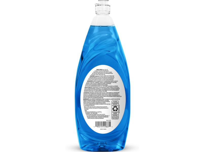 Amazon Basics Liquid Dish Soap, Fresh Scent, 50 fl oz/1478 mL