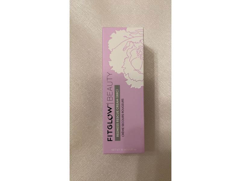 Fitglow Beauty Redness Rescue Cream - Vegan & Organic Calming Green-Tinted Primer (30ml)