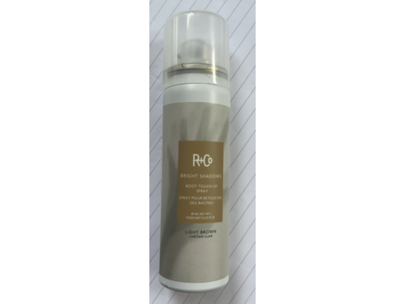 R+Co Bright Shadows Root Touch-Up Spray, Light Brown, 1.5 oz