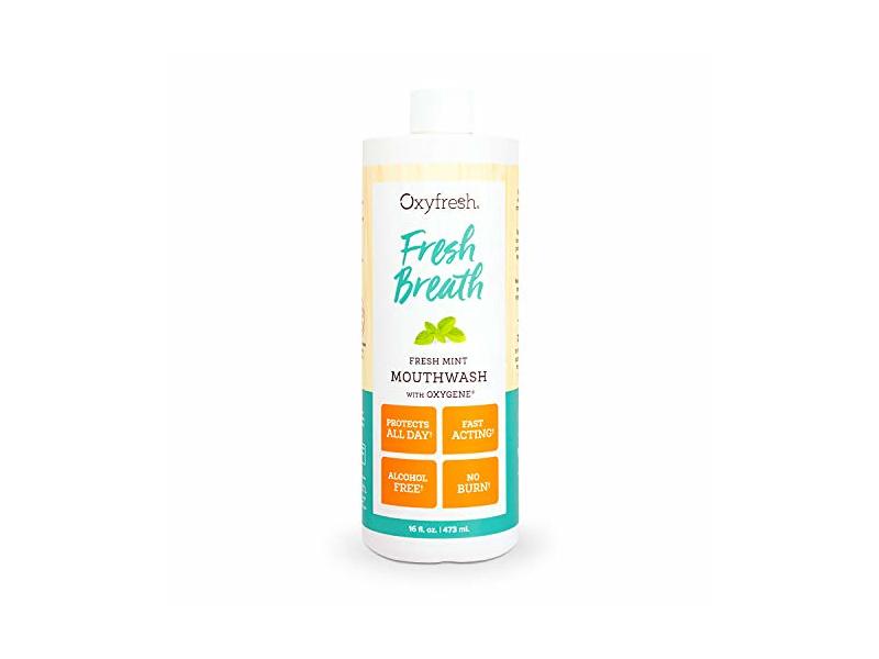 Oxyfresh Fresh Breath Mouthwash, Fresh Mint, 16 fl oz/473 mL