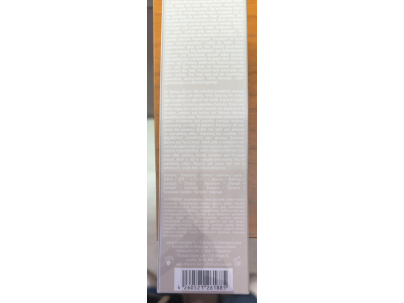 Dr. Barbara Sturm Molecular Hair & Scalp Balancing Shampoo, 8.45 fl oz/250 mL