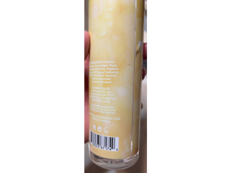 Dolly Parton Body Mist, Dancing Fireflies, 8.0 fl oz/236 mL