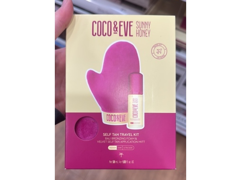 Coco & Eve Self Tan Travel Kit, Medium, 1.69 fl oz/58 mL