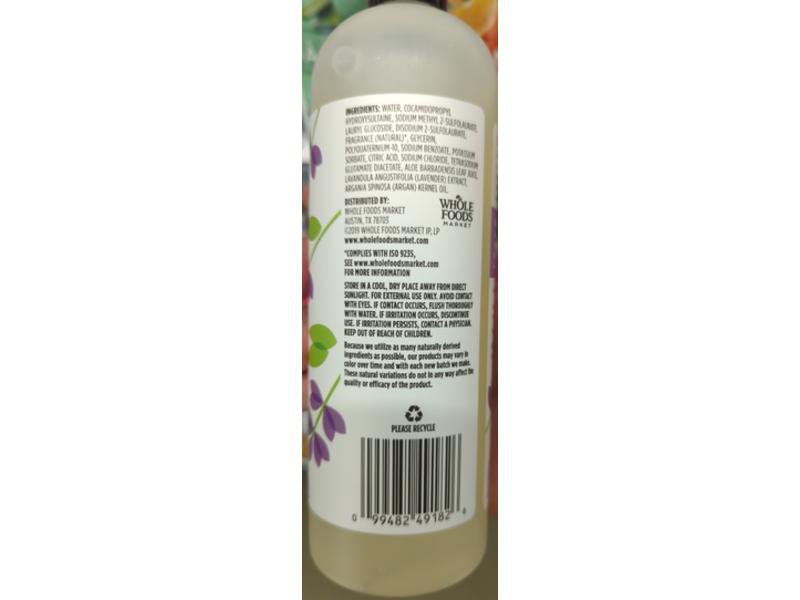 365 Whole Foods Market Foaming Shower Gel, Lavender, 16 fl oz/473 mL