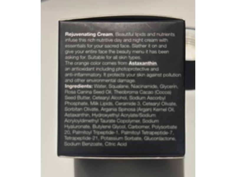 Aster Raine Rejuvenating Cream, Vitamin C + Ceramide & Peptides, 1 oz/35 g