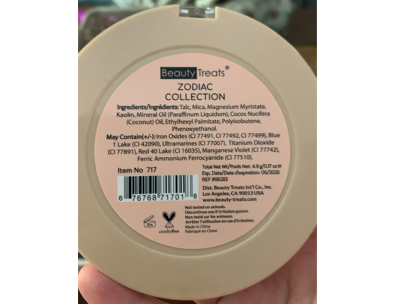 Beauty Treats Zodiac Collection Eyeshadow Palette, 0.17 oz/4.9 g