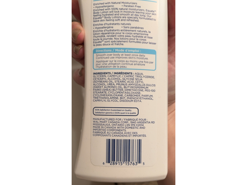 Equate Body Lotion 24 Hour Intense Moisture, 600 mL