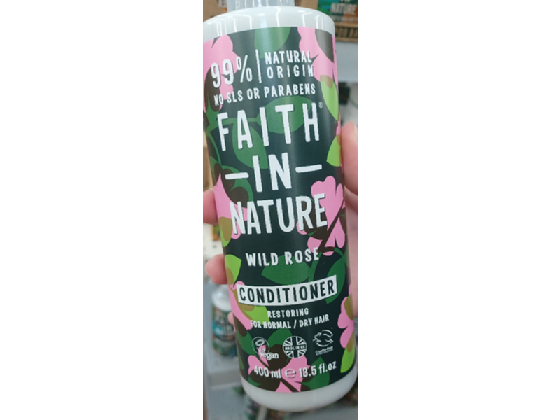 Faith In Nature Wild Rose Conditioner, 13.5 fl oz/400 mL