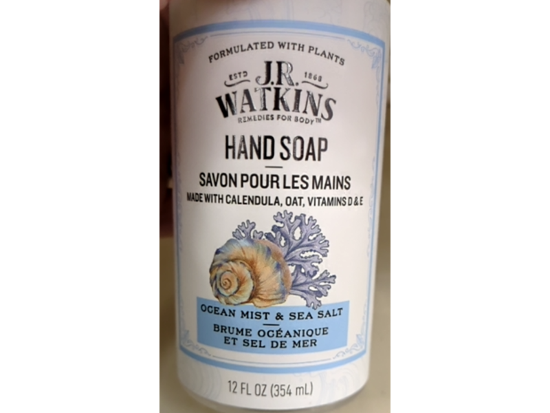 J.R Watkins Hand Soap, Ocean Mist & Sea Salt, 12 fl oz/354 mL