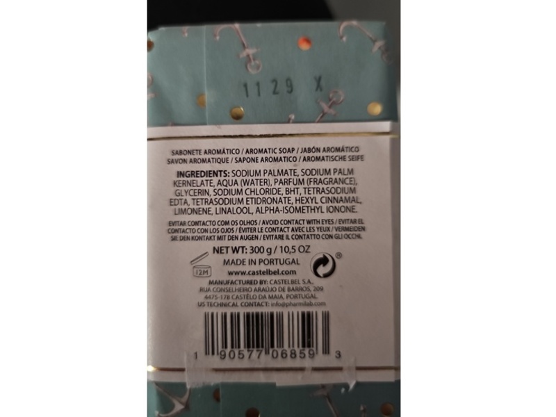 Castelbel Soap Bar, Ocean Breeze, 10.5 fl oz/300 g