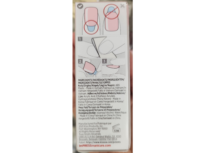 Impress Color Press-On Manicure, Pick Me Pink, 30 Count