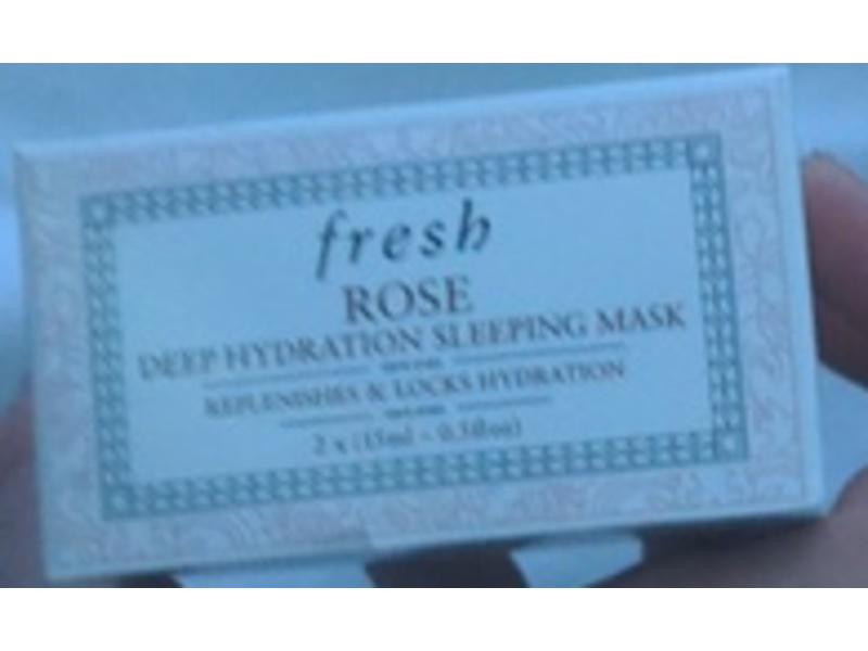 Fresh Deep Hydration Sleeping Mask, Rose, 0.5 fl oz/1.5 mL, Pack Of 2