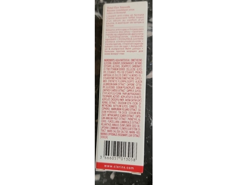 Clarins Total Eye Smooth, 0.2 oz/7 mL