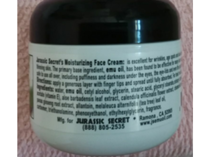 Jurassic Secret Moisturizing Face Cream, 2 fl oz/59 mL