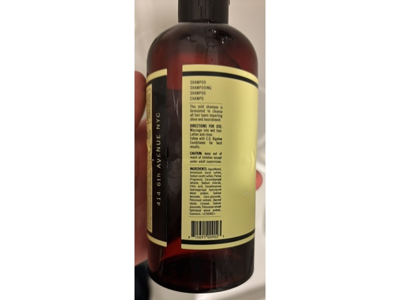 C.O. Bigelow Shampoo, Lavender + Peppermint, 10.14 fl oz/300 mL