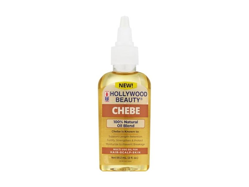 Hollywood Beauty Chebe 100% Natural Oil For Hair, Scalp & Skin, 2 fl oz/59.2 mL