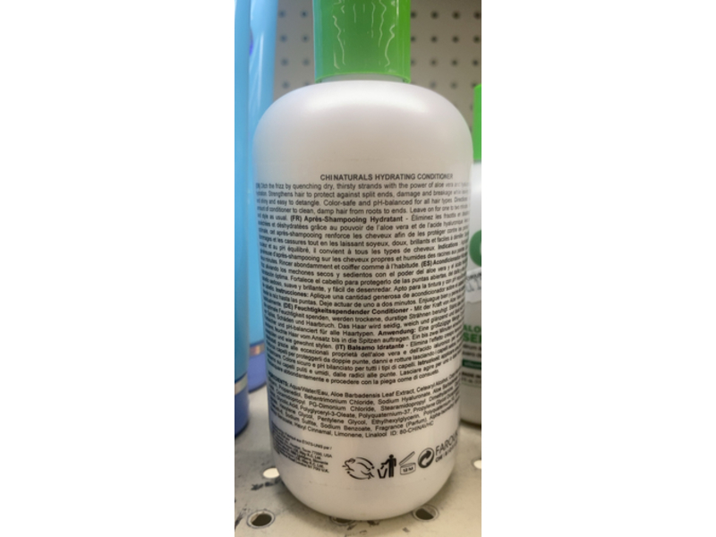 Chi Naturals Hydrating Conditioner, Aloe Vera & Hyaluronic Acid, 12 fl oz/355 mL