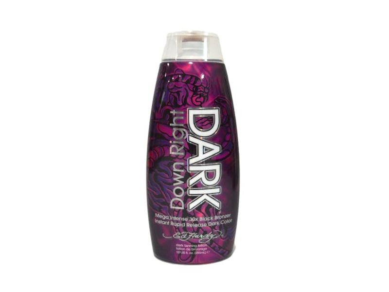 Ed Hardy Down Right Dark Mega Intense Bronzer, 30X, Black, 10 fl oz/295 mL