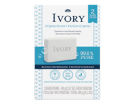 Ivory Gentle Bar Soap, Original Scent, 3.17 oz/90 g, 2 Count - thumbnail 1