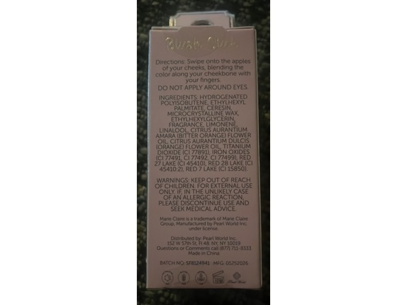 Marie Claire Blush Stick, 0.28 oz/8 g