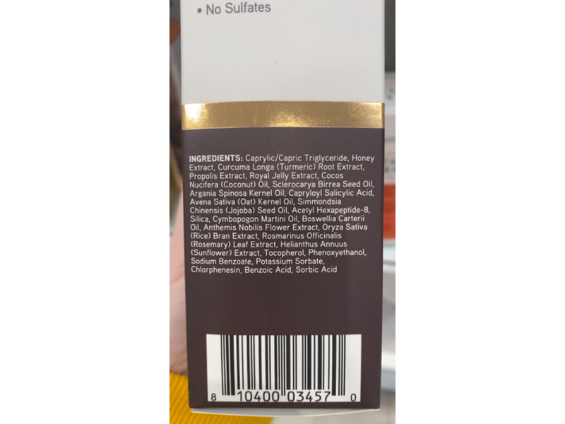 Honey Lab Facial Oil, Turmeric & Manuka Honey, 1.75 fl oz/52 mL