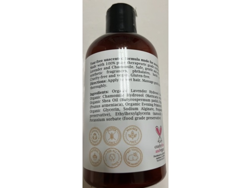 Laritelle Organic Baby Shampoo, Unscented, 8.5 fl oz/250 mL