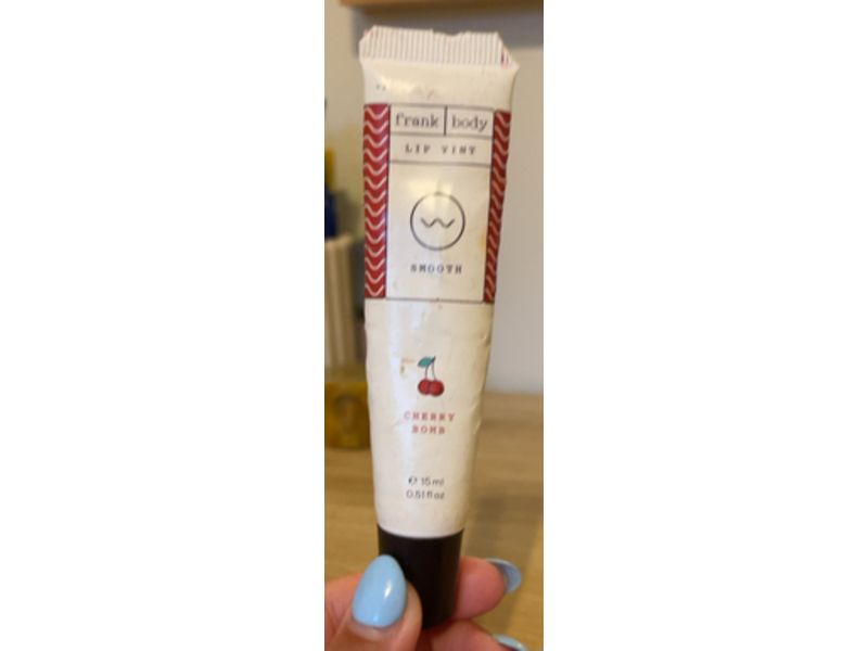 Frank Body Smooth Lip Tint, Cherry Bomb, 0.51 fl oz/15 mL