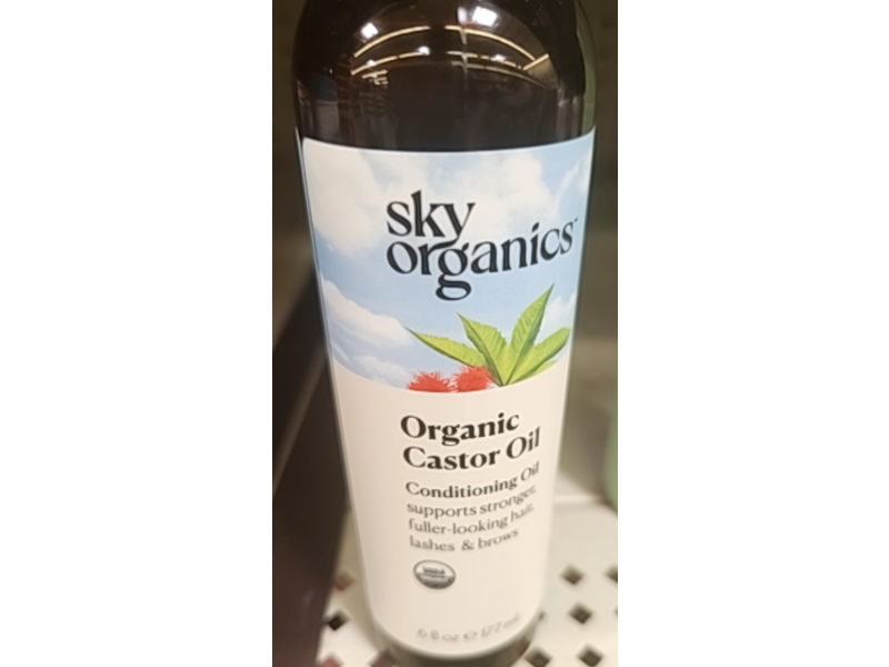 Sky Organics Conditioning Oil, Organic Castor Oil, 6 fl oz/177 mL
