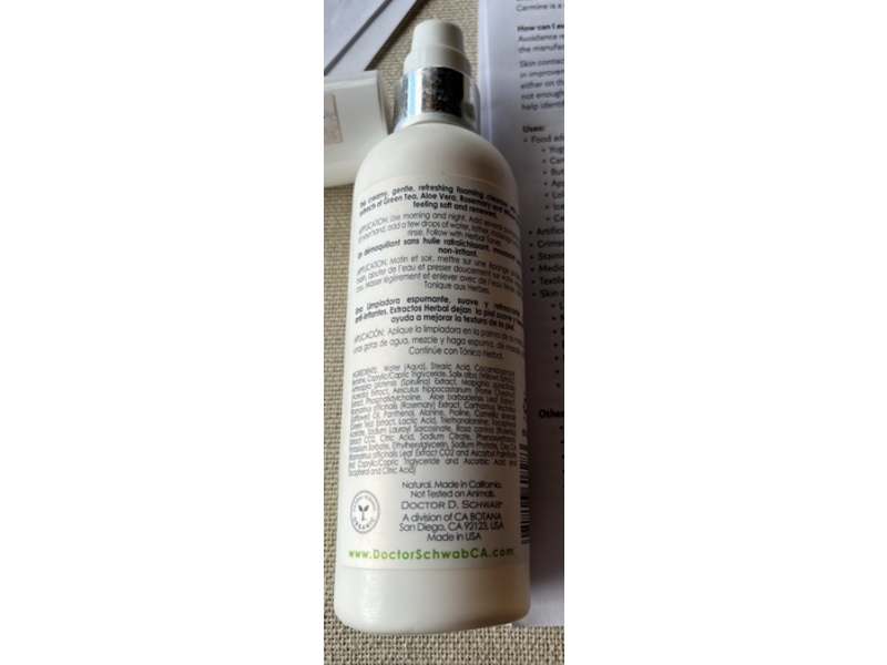 Doctor D Schwab Herbal Foam Cleanser, 8 fl oz/237 mL