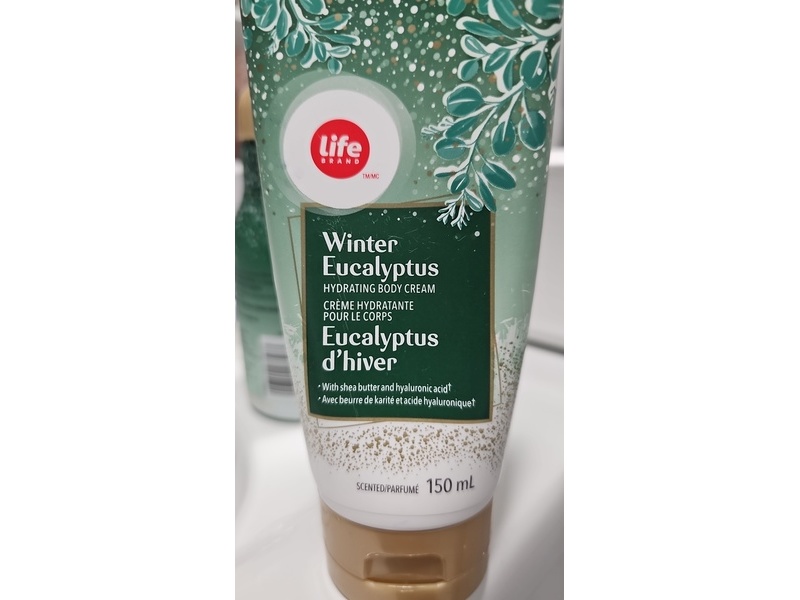 Life Brand Hydrating Body Cream, Winter Eucalyptus, 150 mL