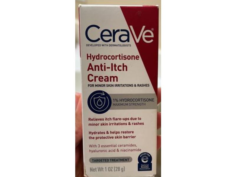 Cerave Hydrocortisone Anti-Itch Cream, 1 oz/28 g