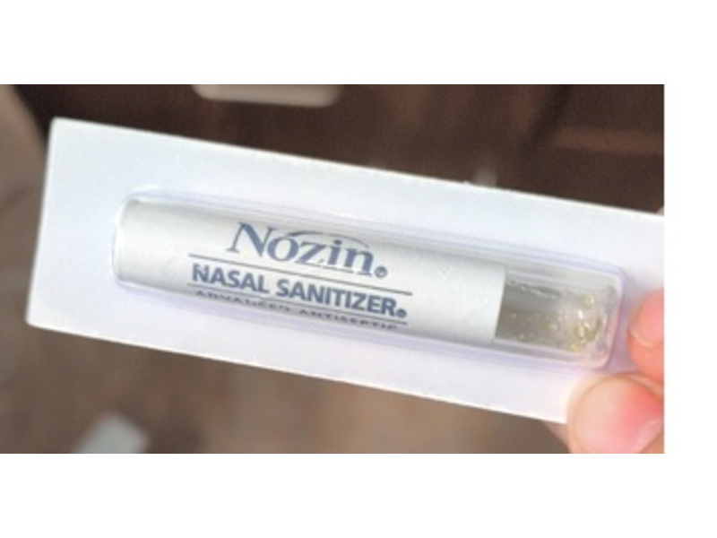 Nozin Advanced Antiseptic Nasal Sanitizer, 0.20 fl oz/0.6 mL, Pack Of 10