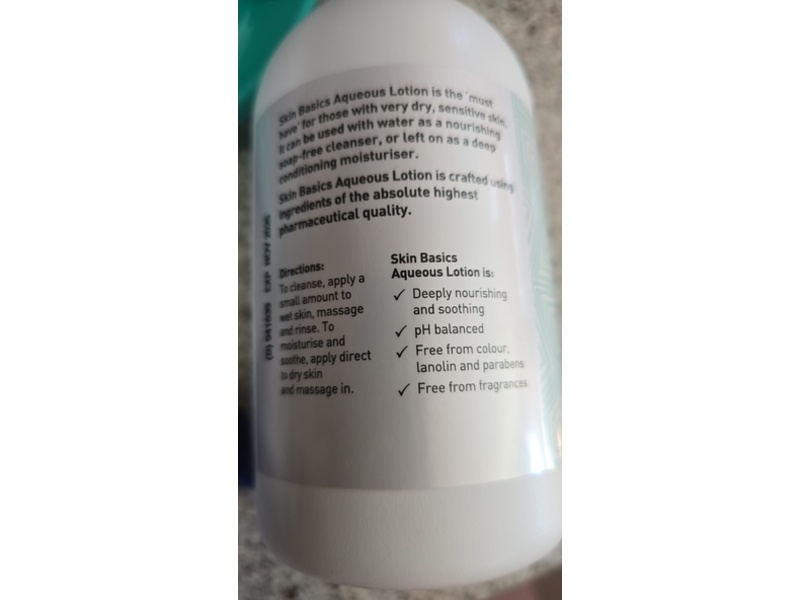 Skin Basics Aqueous Lotion Cleanser & Deep Moisturizer, 500 mL