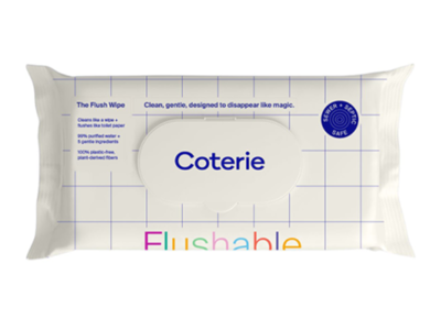 Coterie Flushable Wipe, 56 Count